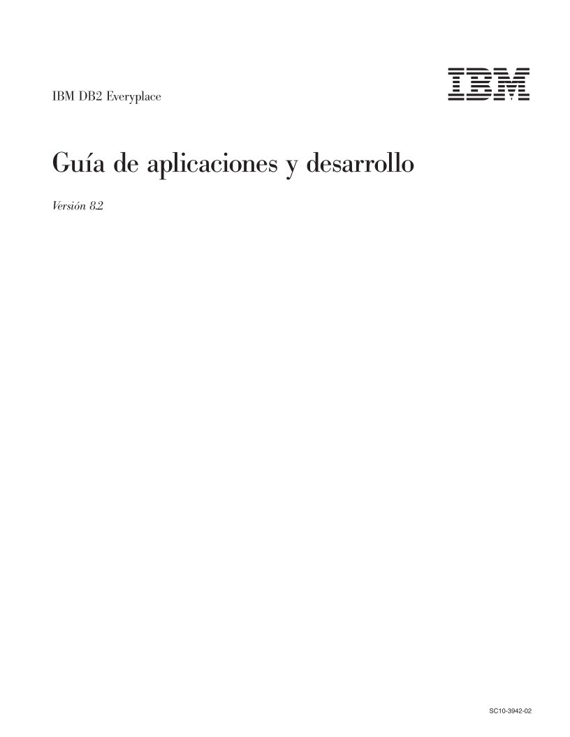 Imágen de pdf Guía de aplicaciones y desarrollo de IBM DB2 Everyplace Versión 8.2