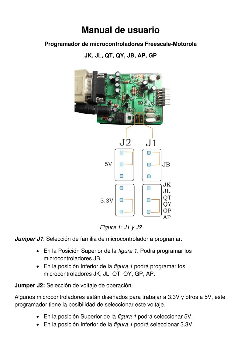Imágen de pdf Programador de microcontroladores Freescale-Motorola