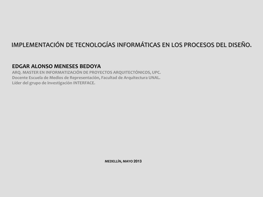 Imágen de pdf IMPLEMENTACIÓN DE TECNOLOGÍAS INFORMÁTICAS EN LOS PROCESOS DEL DISEÑO