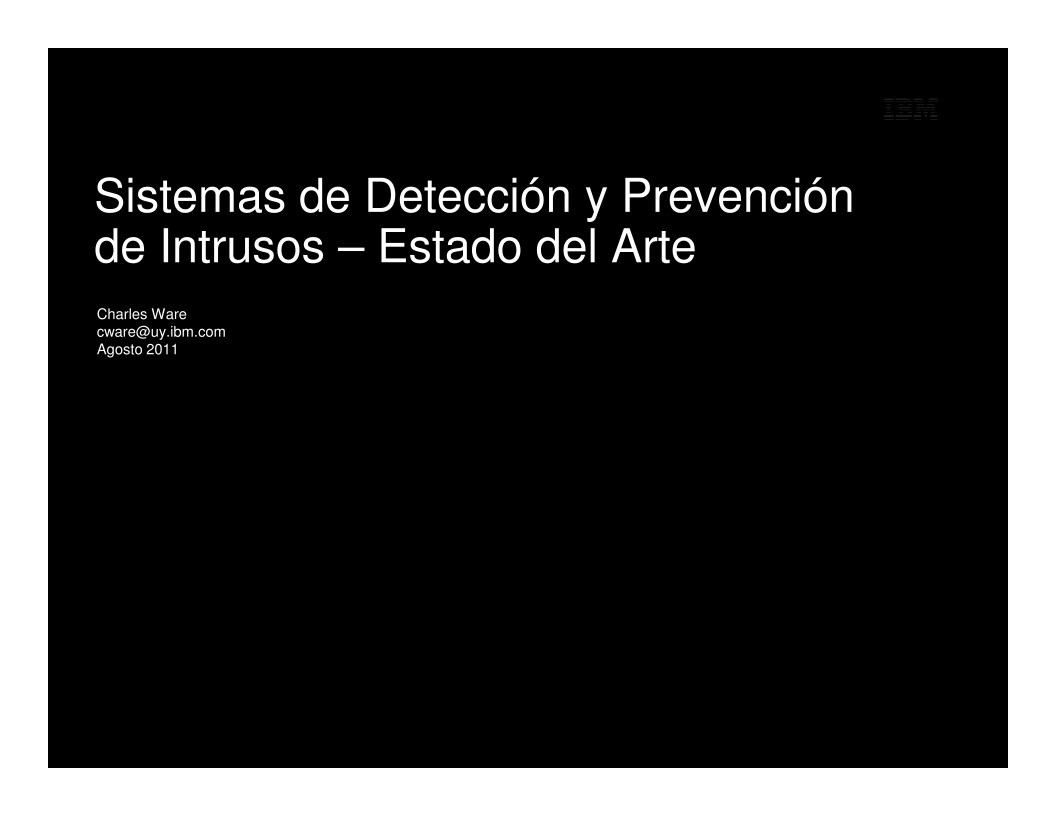Imágen de pdf Sistemas de Detección y Prevención de Intrusos