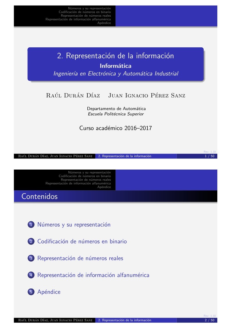 Imágen de pdf 2. Representación de la información - Informática