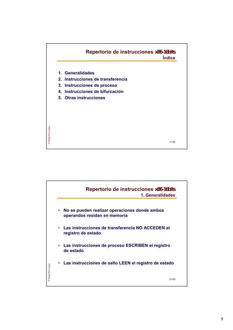 Imágen de pdf Repertorio instrucciones x86-16bits