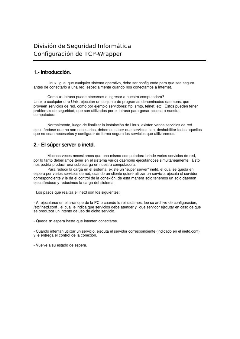 Imágen de pdf Configuración TCP-Wrapper