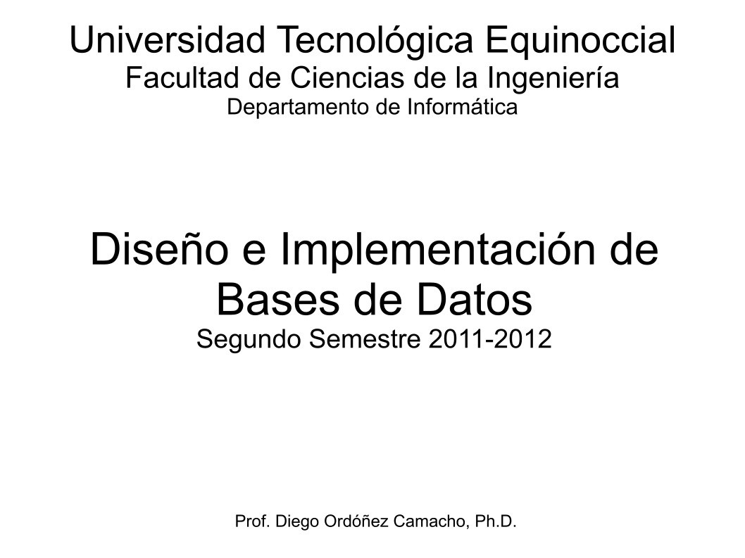 Imágen de pdf Diseño e Implementación de Bases de Datos