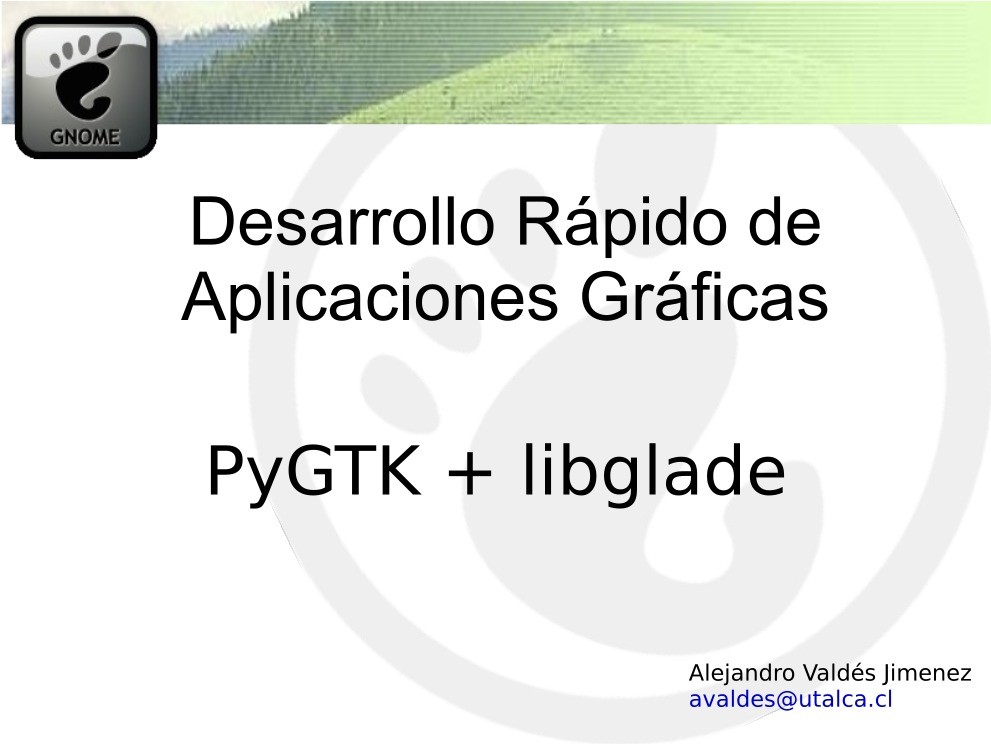 Imágen de pdf Desarrollo Rápido de Aplicaciones Gráficas PyGTK + libglade