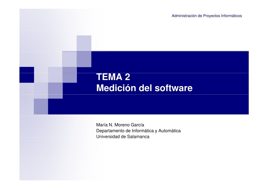Imágen de pdf Tema 2 - Medición del software