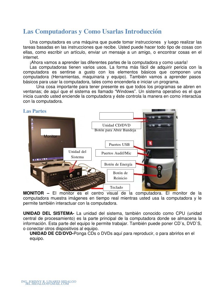 Imágen de pdf Clase 1 - Las Computadoras y Como Usarlas Introducción