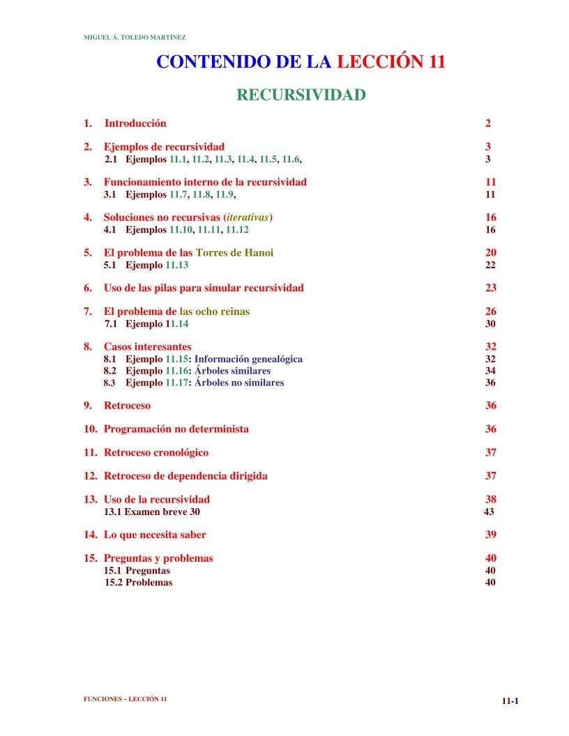 Imágen de pdf Lección 11 - Recursividad