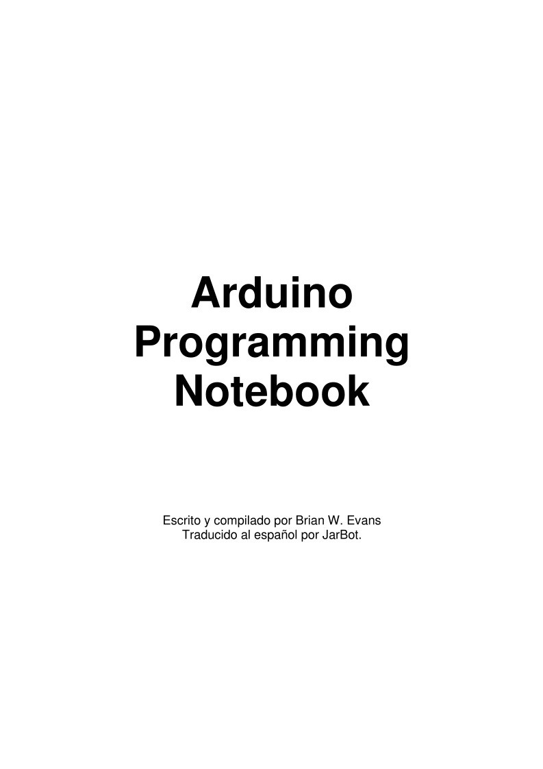 Imágen de pdf Arduino Programming Notebook