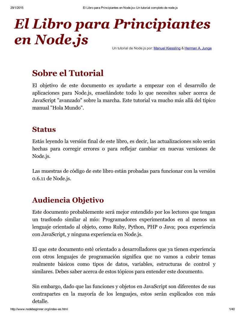 Imágen de pdf El Libro para Principiantes en Node.js