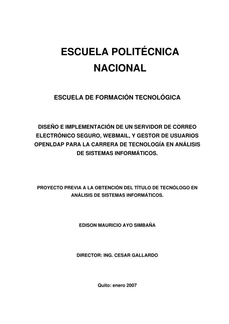 Imágen de pdf Diseño e implementación de un servidor de correo electrónico seguro, webmail, y gestor de usuarios openldap