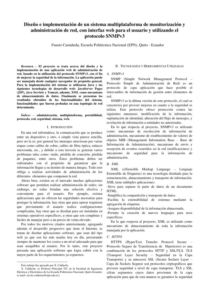 Imágen de pdf Diseño e implementación de un sistema multiplataforma de monitorización y administración de red, con interfaz web para el usuario y utilizando el protocolo SNMPv3