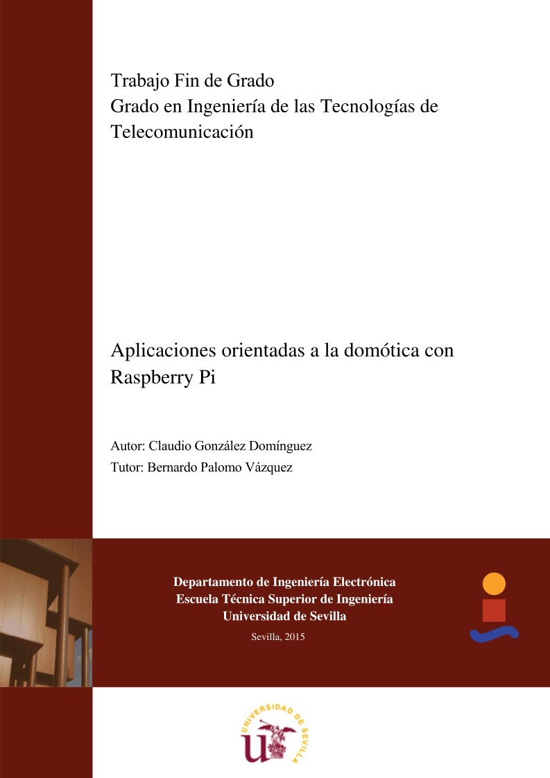 Imágen de pdf Aplicaciones orientadas a la domótica con Raspberry Pi