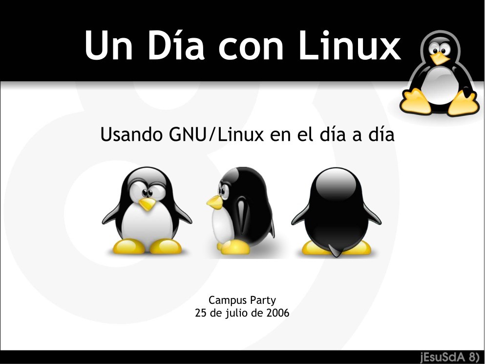 Imágen de pdf Un día con Linux