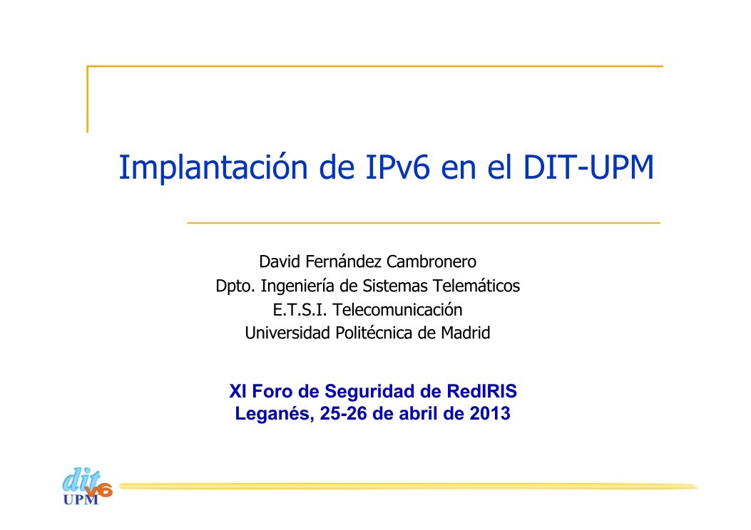 Imágen de pdf Implantación de IPv6 en el DIT-UPM