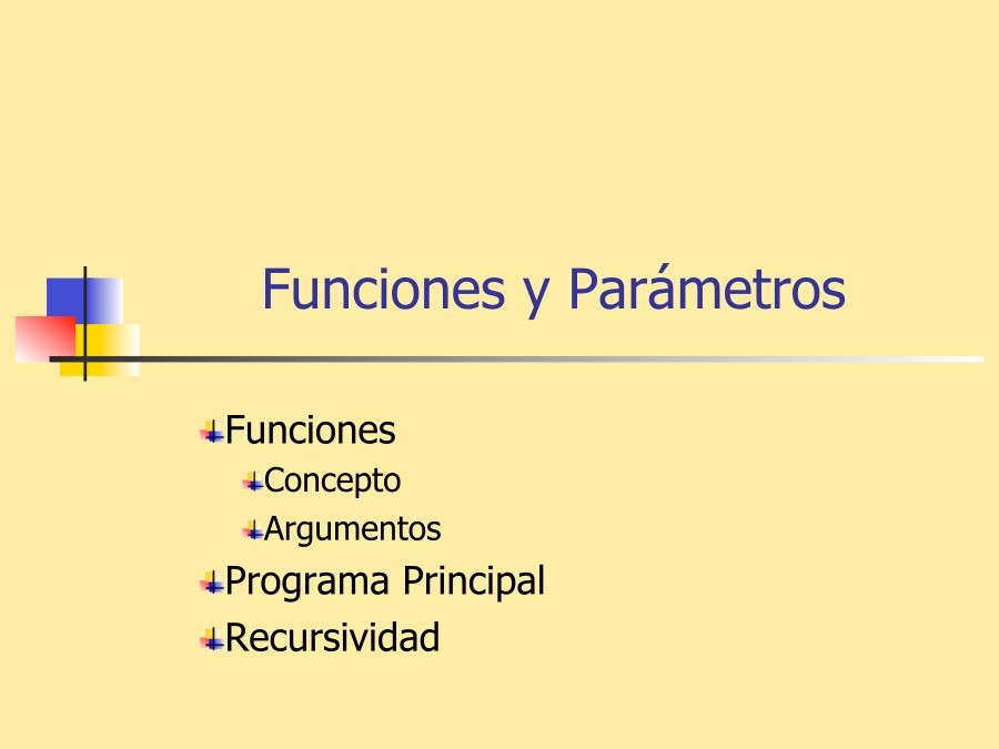 Imágen de pdf Programación en C++ - Funciones y Parámetros