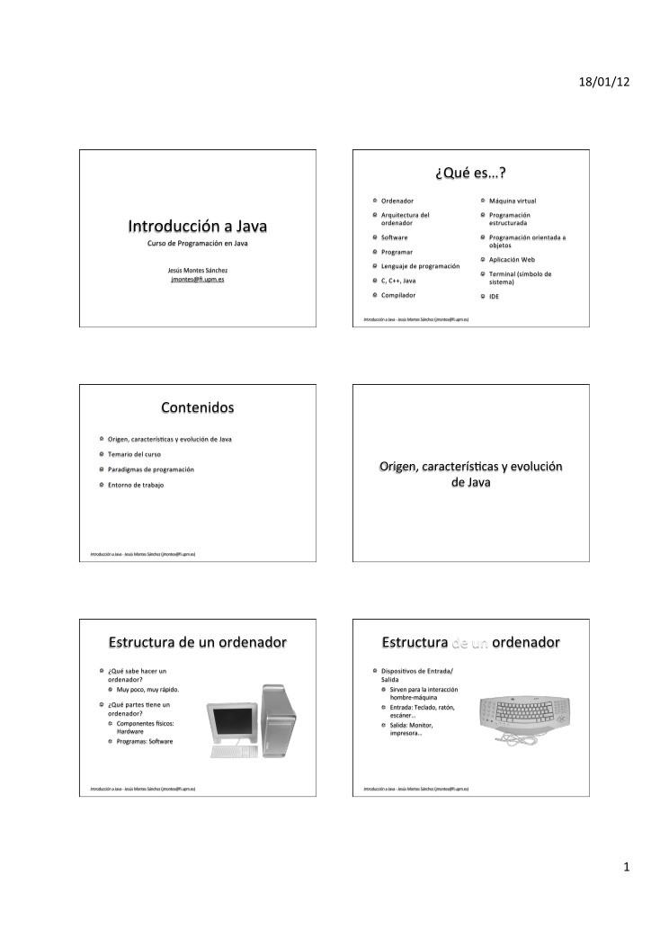 Imágen de pdf Curso de Programación en Java - Introducción a Java