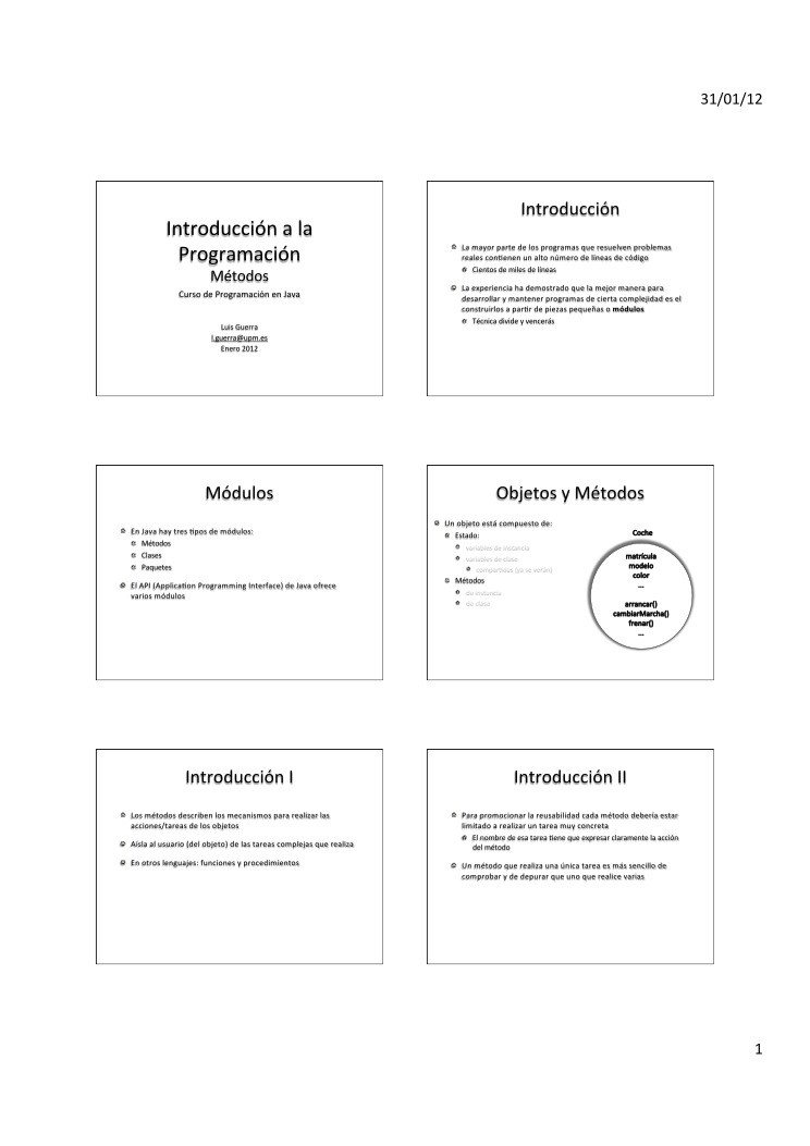 Imágen de pdf Curso de Programación en Java - Introducción a la Programación Métodos