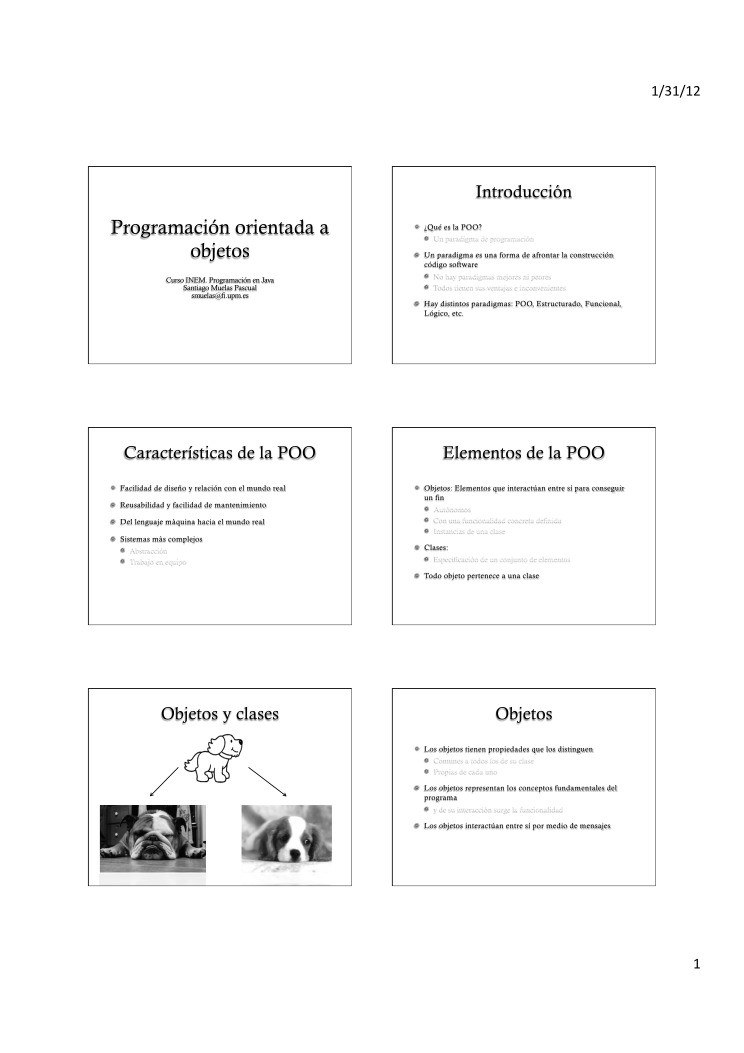 Imágen de pdf Curso de Programación en Java - Programación orientada a objetos
