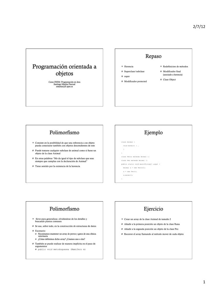 Imágen de pdf Curso de Programación en Java - Programación orientada a objetos