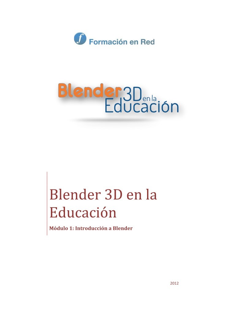 Imágen de pdf Blender: 3D en la Educación. Módulo 1: Introducción a Blender