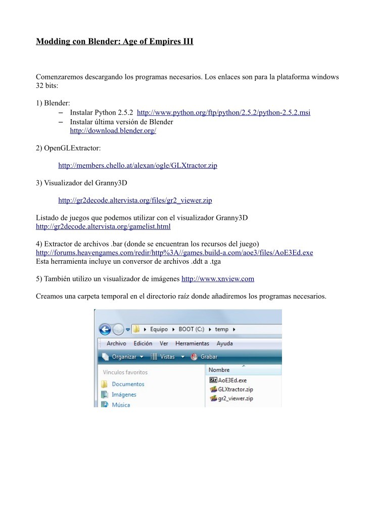 Imágen de pdf Modding con Blender: Age of Empires iii