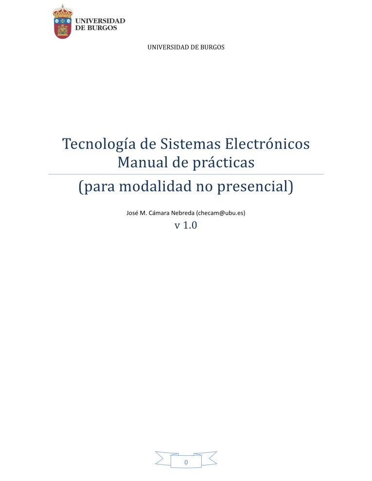 Imágen de pdf Tecnología de Sistemas Electrónicos Manual de prácticas