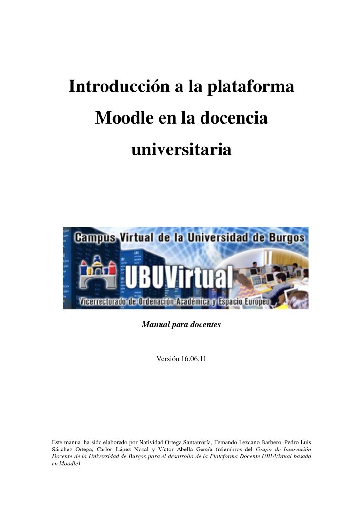 Imágen de pdf Introducción a la plataforma Moodle en la docencia universitaria
