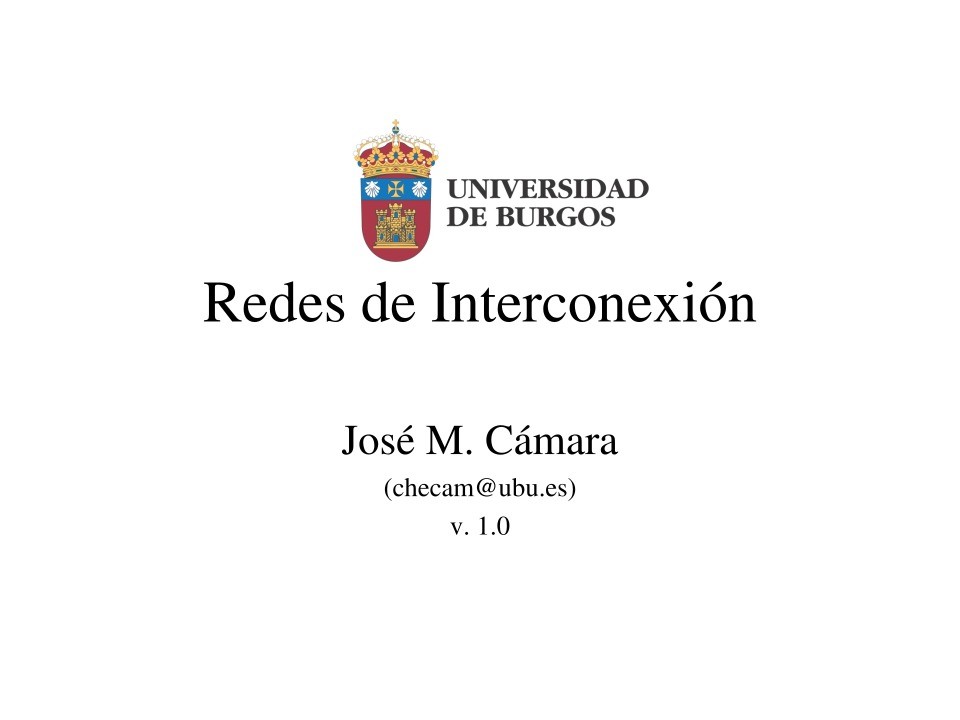 Imágen de pdf Redes de Interconexión - TOPOLOGÍAS