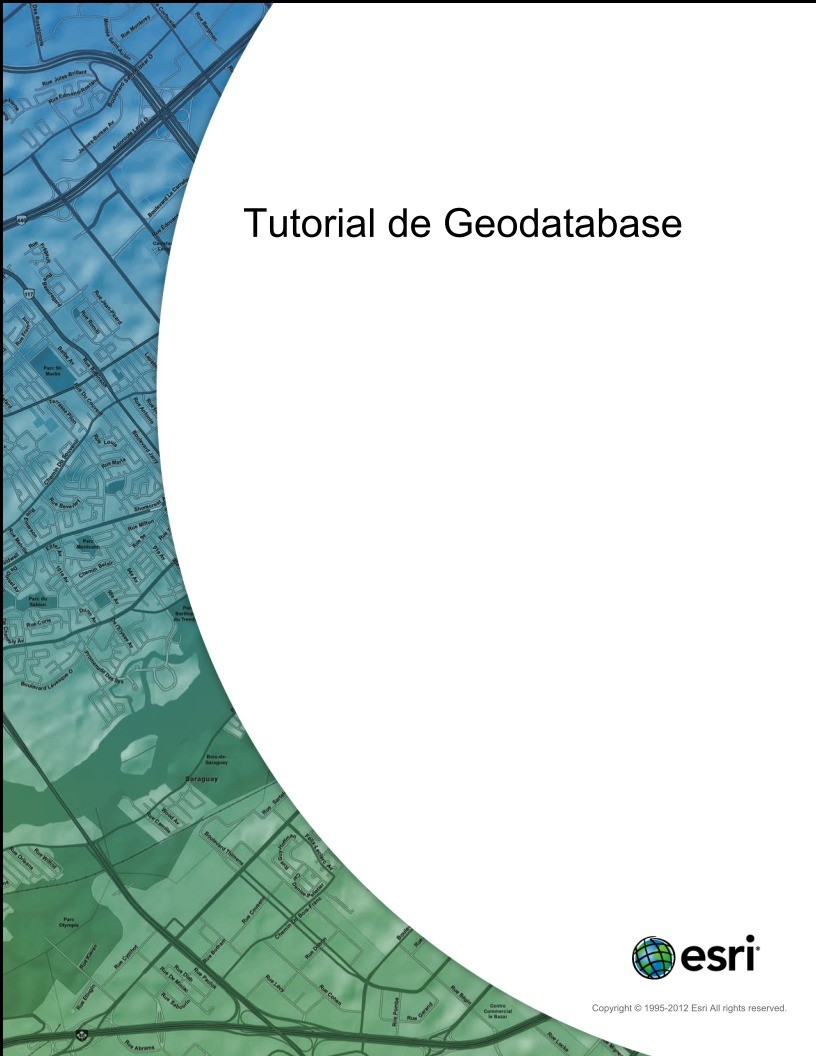 Imágen de pdf tutorial de geodatabase