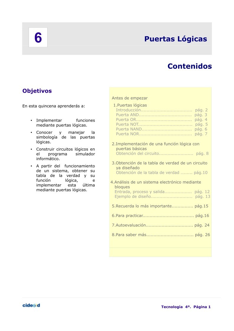 Imágen de pdf Puertas Lógicas