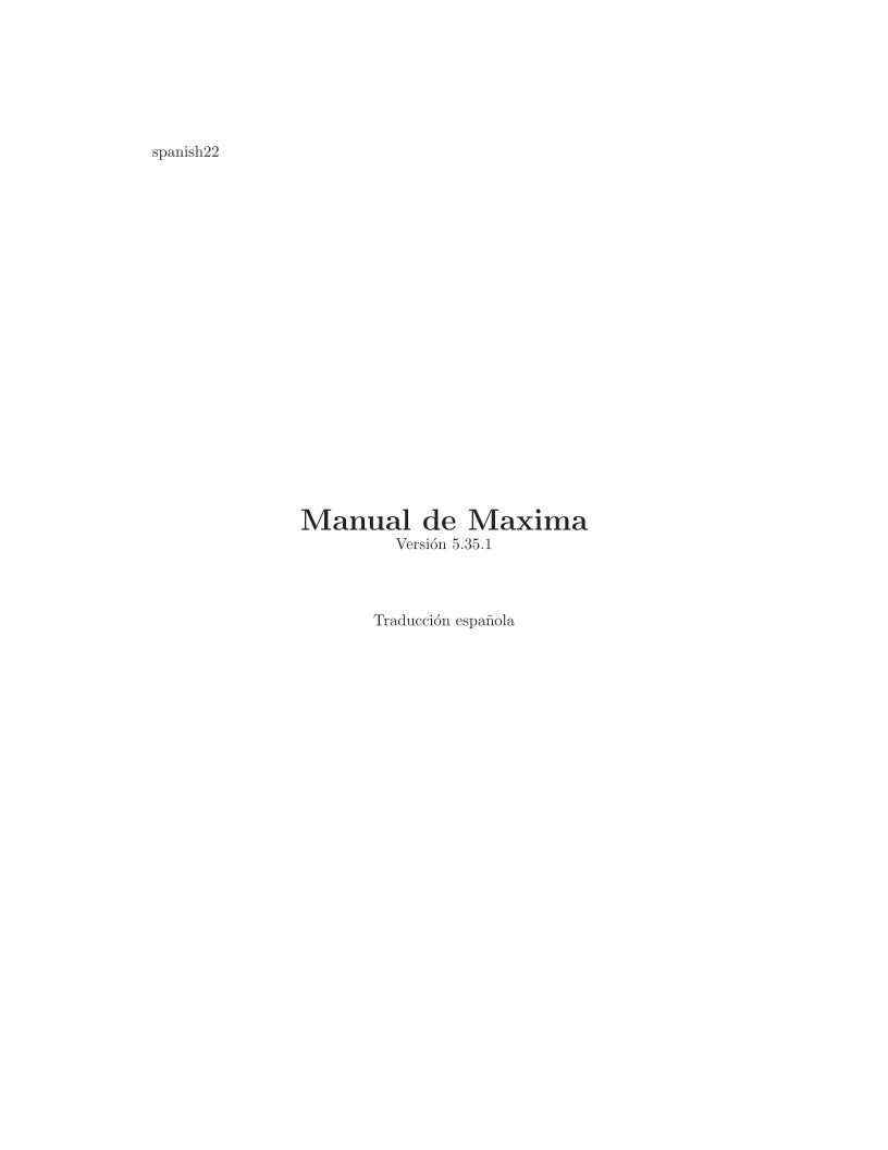 Imágen de pdf Manual de Maxima