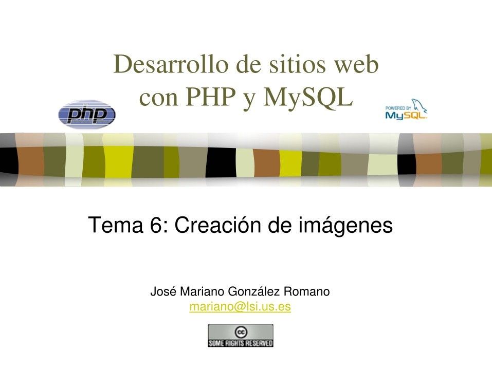 Imágen de pdf Desarrollo de sitios web con PHP y MySQL - Tema 6: Creación de imágenes