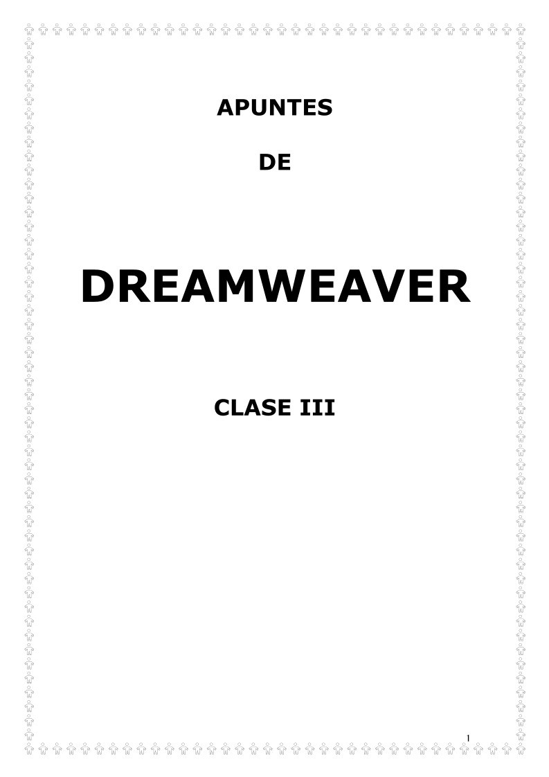 Imágen de pdf APUNTES DE DREAMWEAVER - CLASE III
