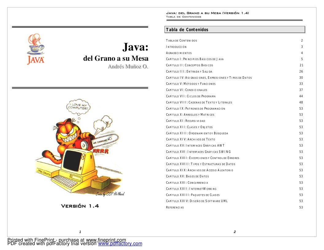 Imágen de pdf Java: del Grano a su Mesa