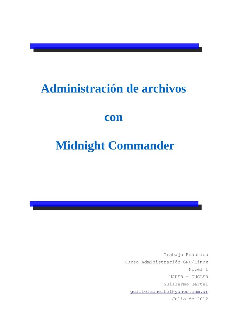 Imágen de pdf Administración de archivos con Midnight Commander
