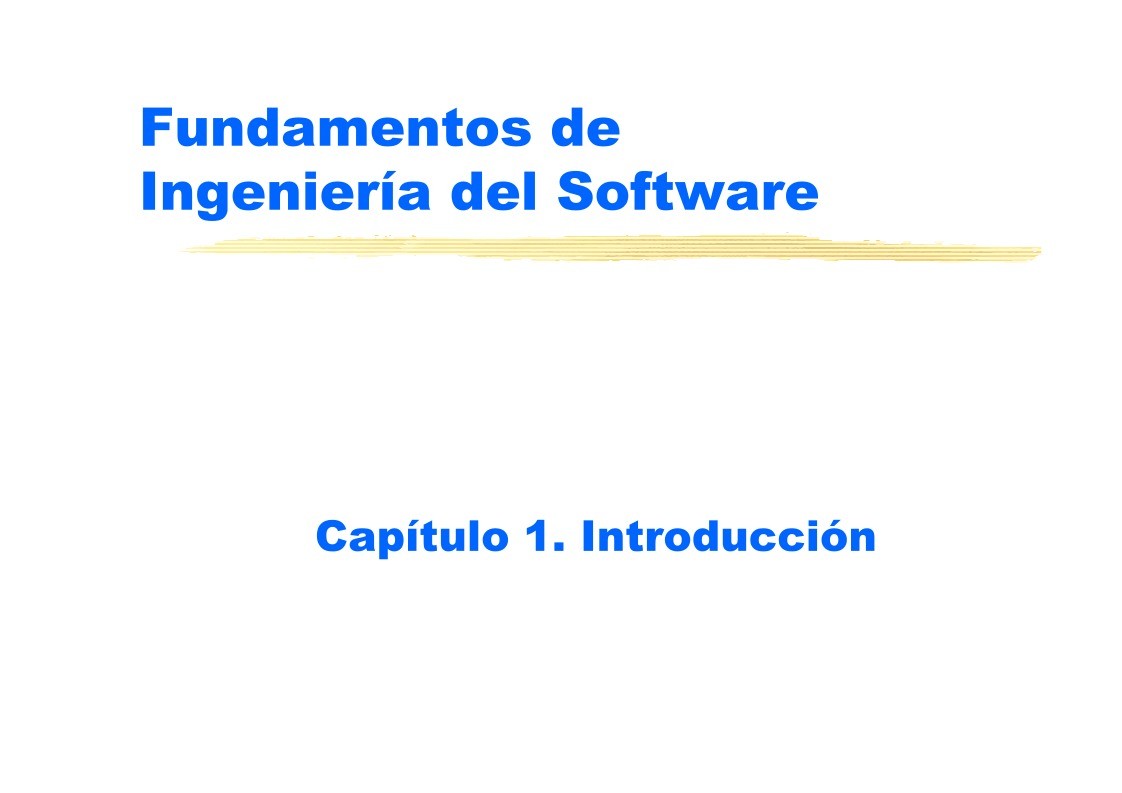 Imágen de pdf Fundamentos de Ingeniería del Software - Capítulo 1. Introducción