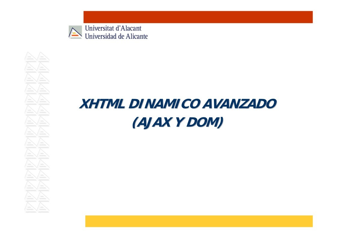 Imágen de pdf XHTML DINAMICO AVANZADO (AJAX Y DOM)