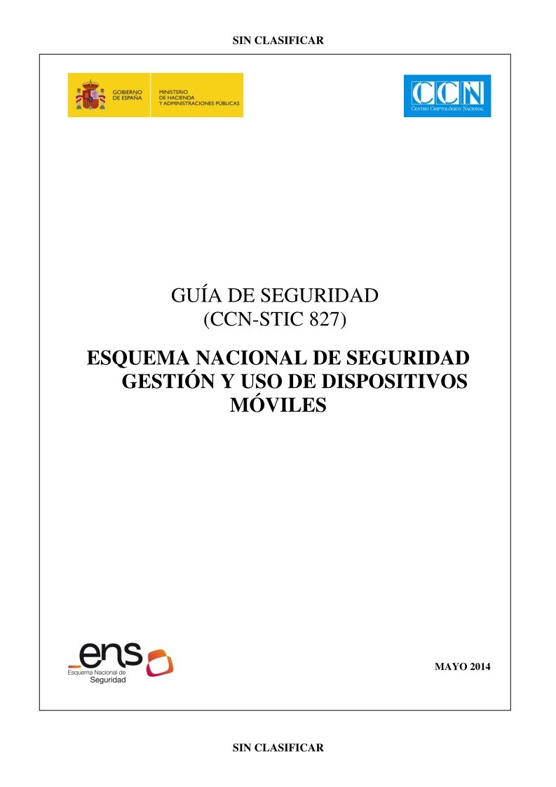 Imágen de pdf ESQUEMA NACIONAL DE SEGURIDAD GESTIÓN Y USO DE DISPOSITIVOS MÓVILES