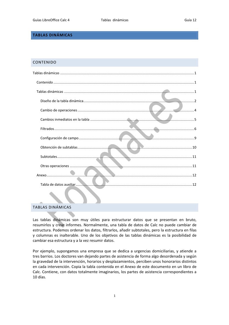 Imágen de pdf Guías LibreOffice Calc 4 - Tablas dinámicas
