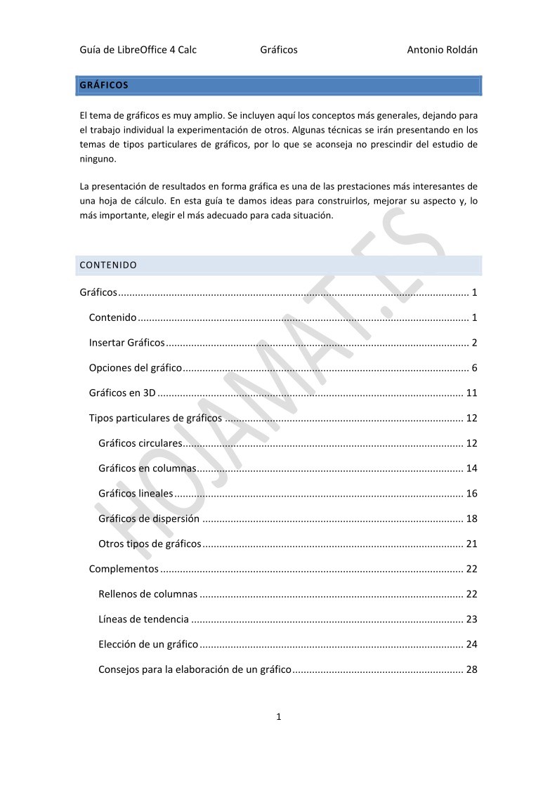 Imágen de pdf Guía de LibreOffice 4 Calc - Gráficos