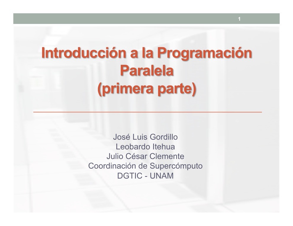 Imágen de pdf Introducción a la Programación Paralela (primera parte)