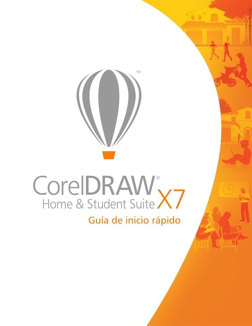 Imágen de pdf Guía de inicio rápido CorelDRAW Home & Student Suite X7