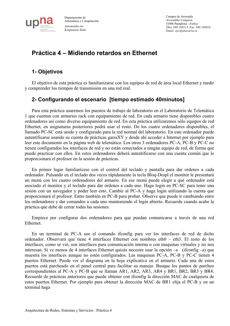 Imágen de pdf Práctica 4 – Midiendo retardos en Ethernet