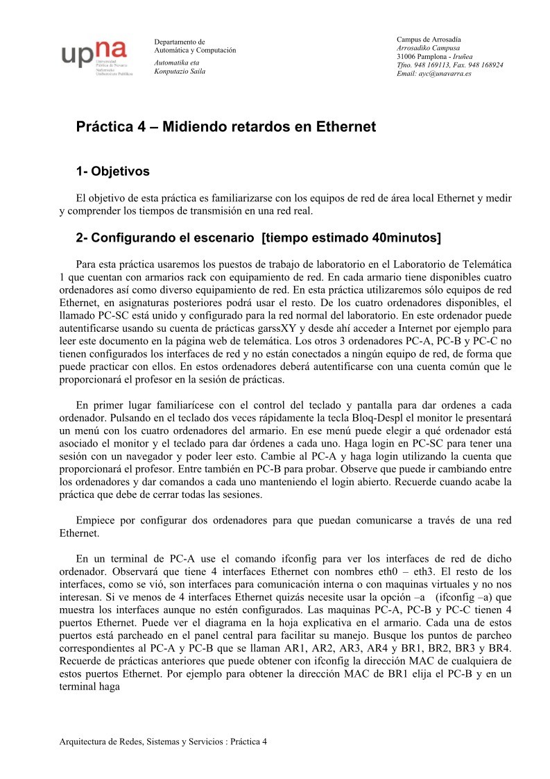 Imágen de pdf Práctica 4 – Midiendo retardos en Ethernet