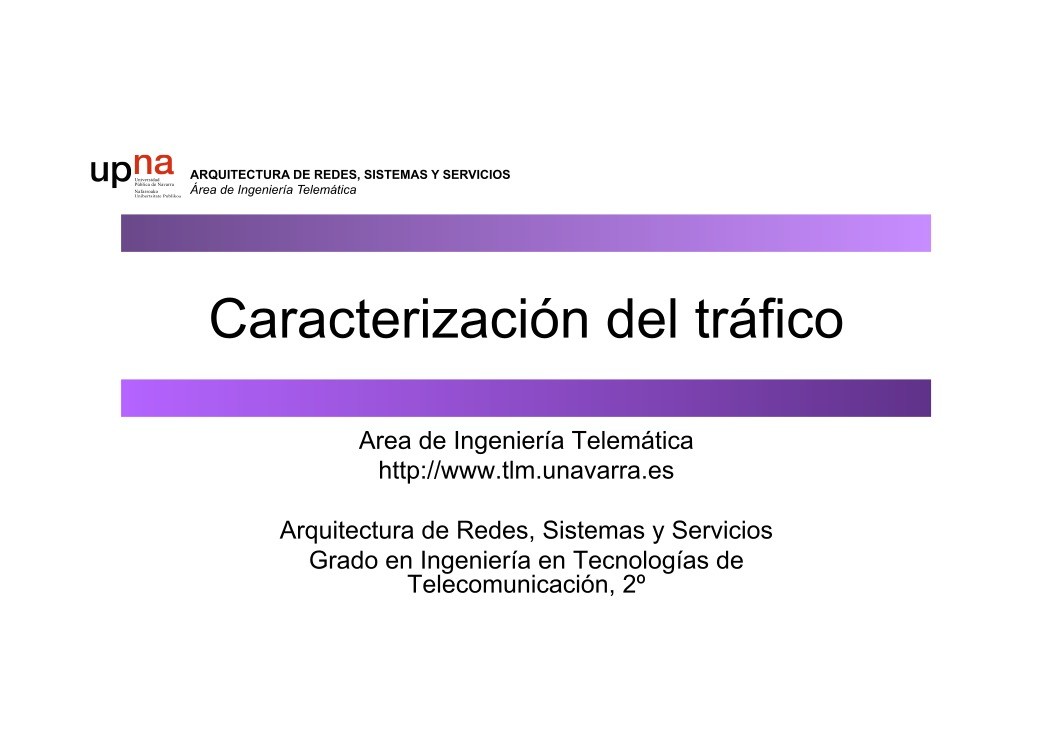 Imágen de pdf Caracterización del tráfico