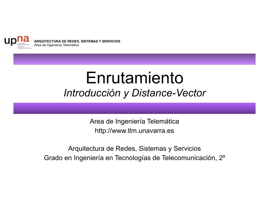 Imágen de pdf Enrutamiento Introducción y Distance-Vector