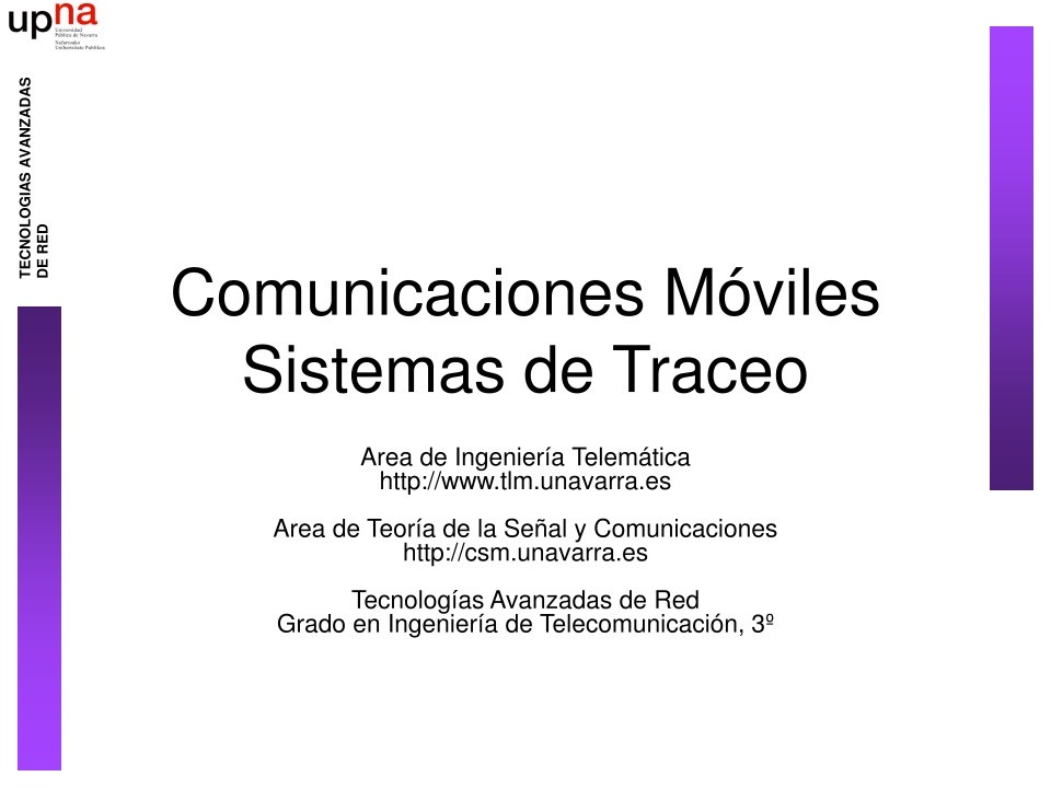 Imágen de pdf Comunicaciones Móviles - Sistemas de Traceo
