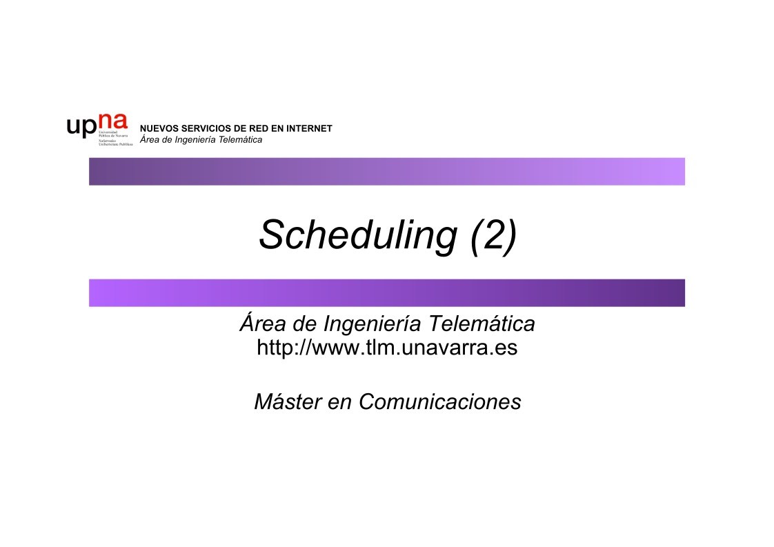 Imágen de pdf Scheduling (2)