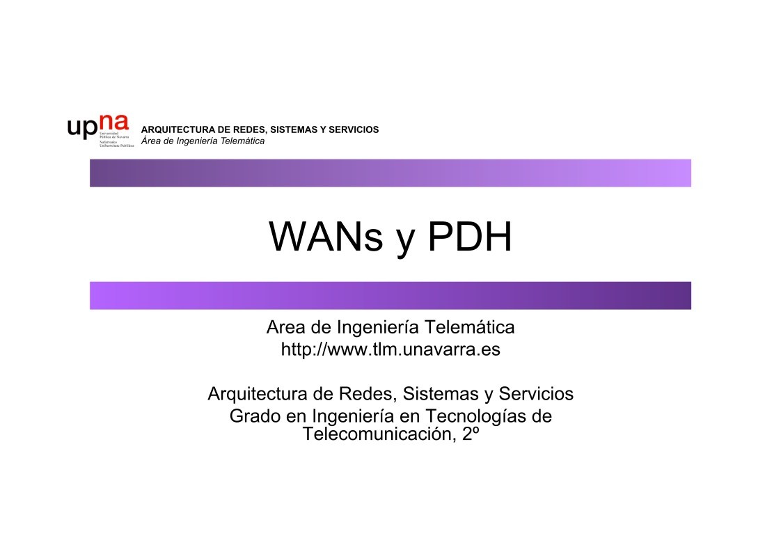 Imágen de pdf WANs y PDH